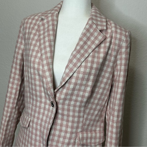 BLANKNYC Quick Thrills Jacket Pink and White Size Medium NWT - Picture 2 of 8